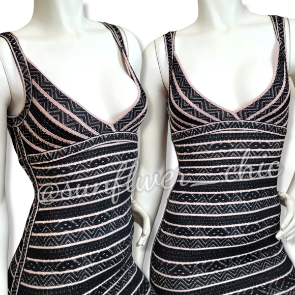 Herve Leger/Max Azria Lace Textured Bandage Dress - Picture 6 of 16